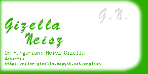 gizella neisz business card